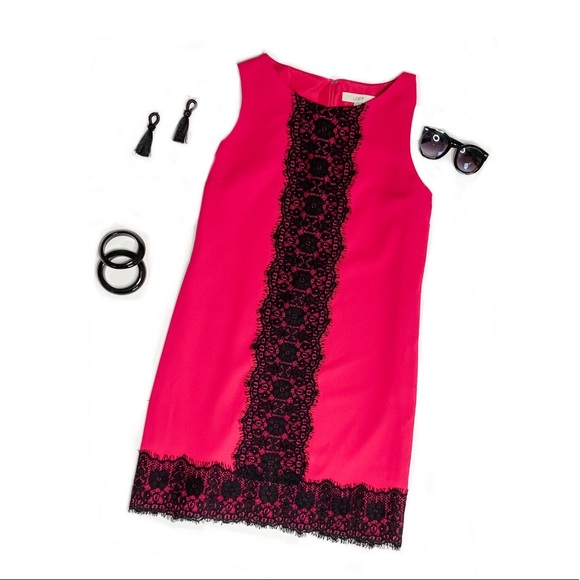 NWT LOFT Sleeveless Magenta Shift Dress Sz 16 - Picture 1 of 11